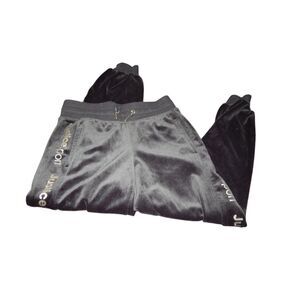Justice girls medium 10 black gold jogger sweatpants
